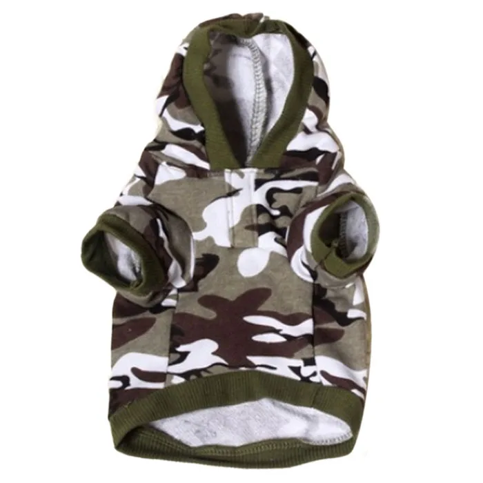 NewNew собака Костюмы Pet Толстовка Camo Камуфляжные пальто толстовки костюм леверт челнока dig2