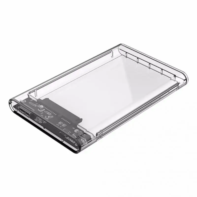

2018 2.5 inch Transparent HDD Case USB3.0 to Sata 3.0 Tool Free 5 Gbps Support UASP Protocol SATA3.0 Hard Drive Enclosure