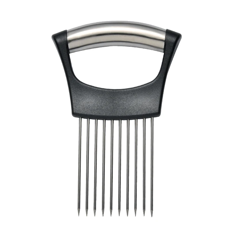 Best Onion Holder Vegetable Tools Onion Cutter Slicer Tomato Holder Meat Fork Potato Cutting Aids for Slicing Kitchen Accessories  (6)