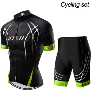 Uhtxhu Summer Cycling Jersey Set Mountain Bike Clothing MTB Bicycle Wear Clothes Maillot Ropa Ciclismo Men Cycling Sets - Цвет: Cycling Set