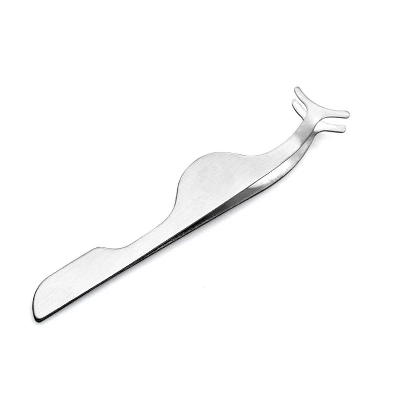 1 шт ресницы нержавеющая сталь tweezers вспомогательный завиватель накладных ресниц насадка-аппликатор Пинцет для снятия скоб принадлежности для макияжа
