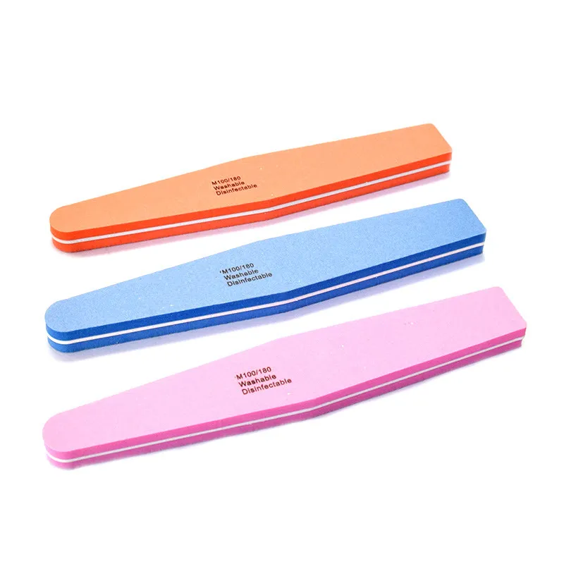 3pcs 100/180 Girt Sanding Nail Art Sandpaper Designs Nail Files Buffer Manicure Polishing