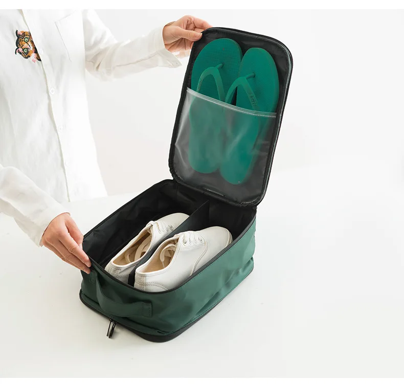 Модная обувь для хранения Дорожная сумка из водонепроницаемой искусственной кожи портативная женская сумка-Органайзер для путешествий