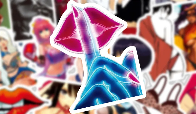 sexy anime girl adult stickers pack  (6)