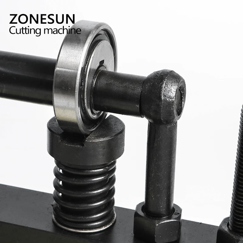 Станок для резки кожи ZONESUN 26x12 см с двойным колесом фотографий бумаги ПВХ листов