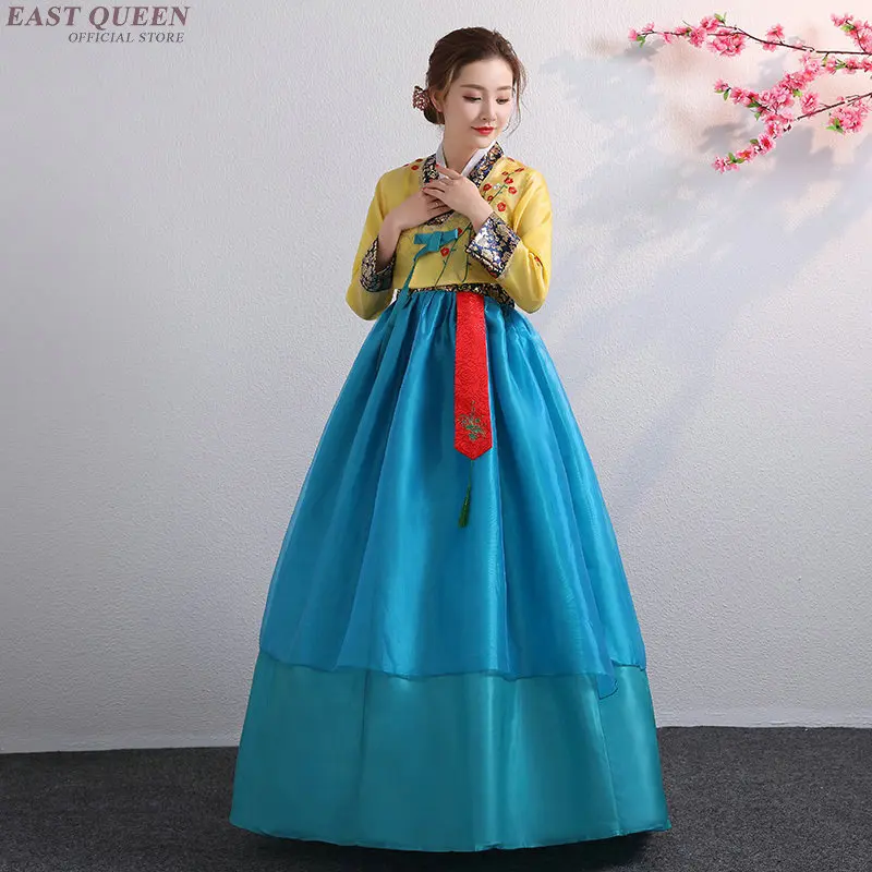 

Korean hanbok wedding dress cosplay performance korean traditional dress style clothing gown costume national hanbok AA4005