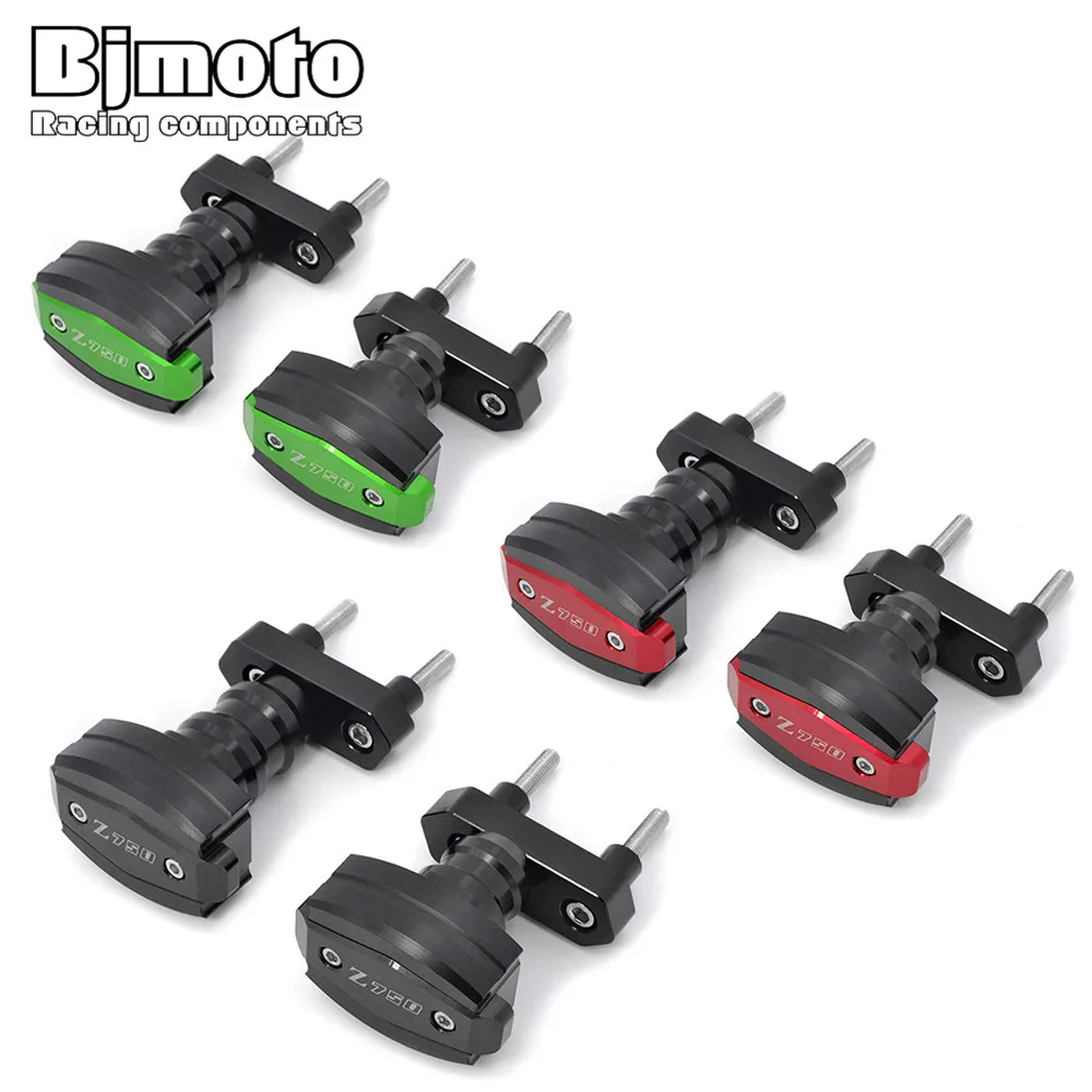 Bjmoto Бесплатная доставка CNC защитная рамка ползунок защита для Kawasaki Z750 2007 2008 2009 2010
