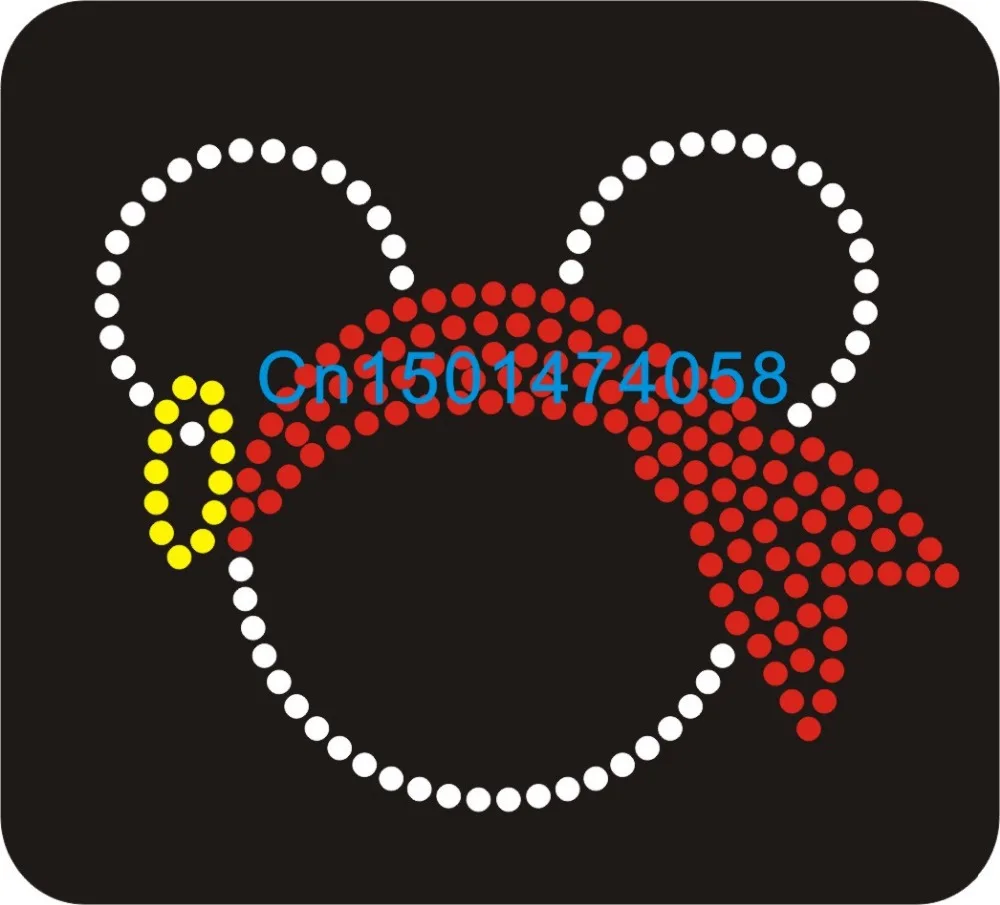 

Mickey pirate hot fix motif, iron on transfer motif, hot fix rhinestone motif, free shipping via Epacket