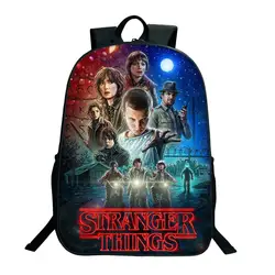 2019 странные вещи Рюкзак 16 дюймов школьные сумки для детей повседневные подростковые рюкзаки мужские женские дорожные сумки на плечо