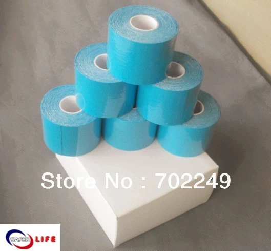 

stock available sport athlete therapy elastic muscle blue tape 5cm x 5m elastic kinesiology tape