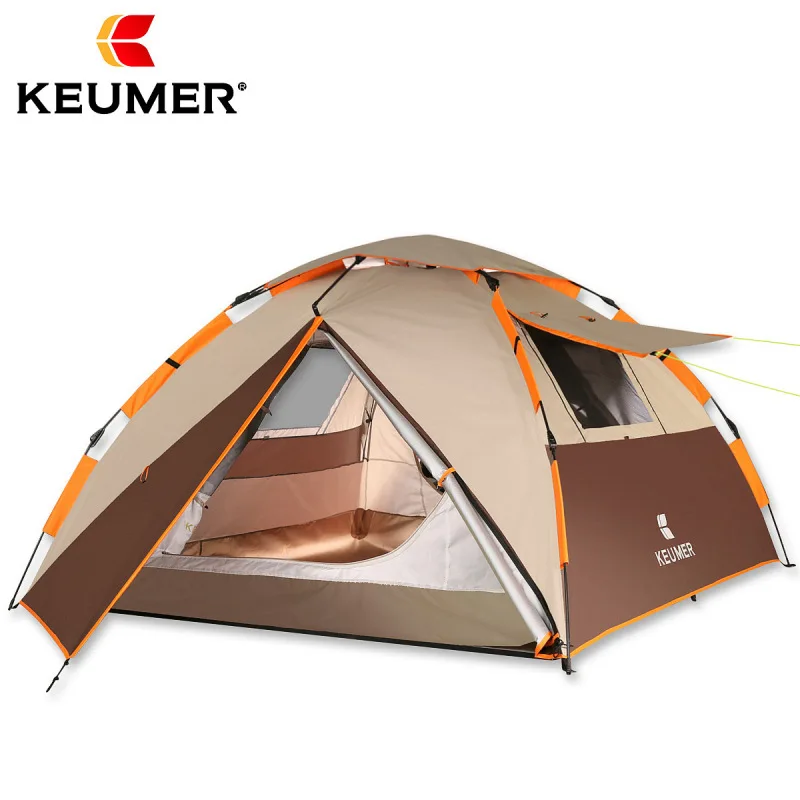 Discount  Automatic Camping Tent Spring hydraulic automatic Anti UV Awning outdoor travel family quick open d