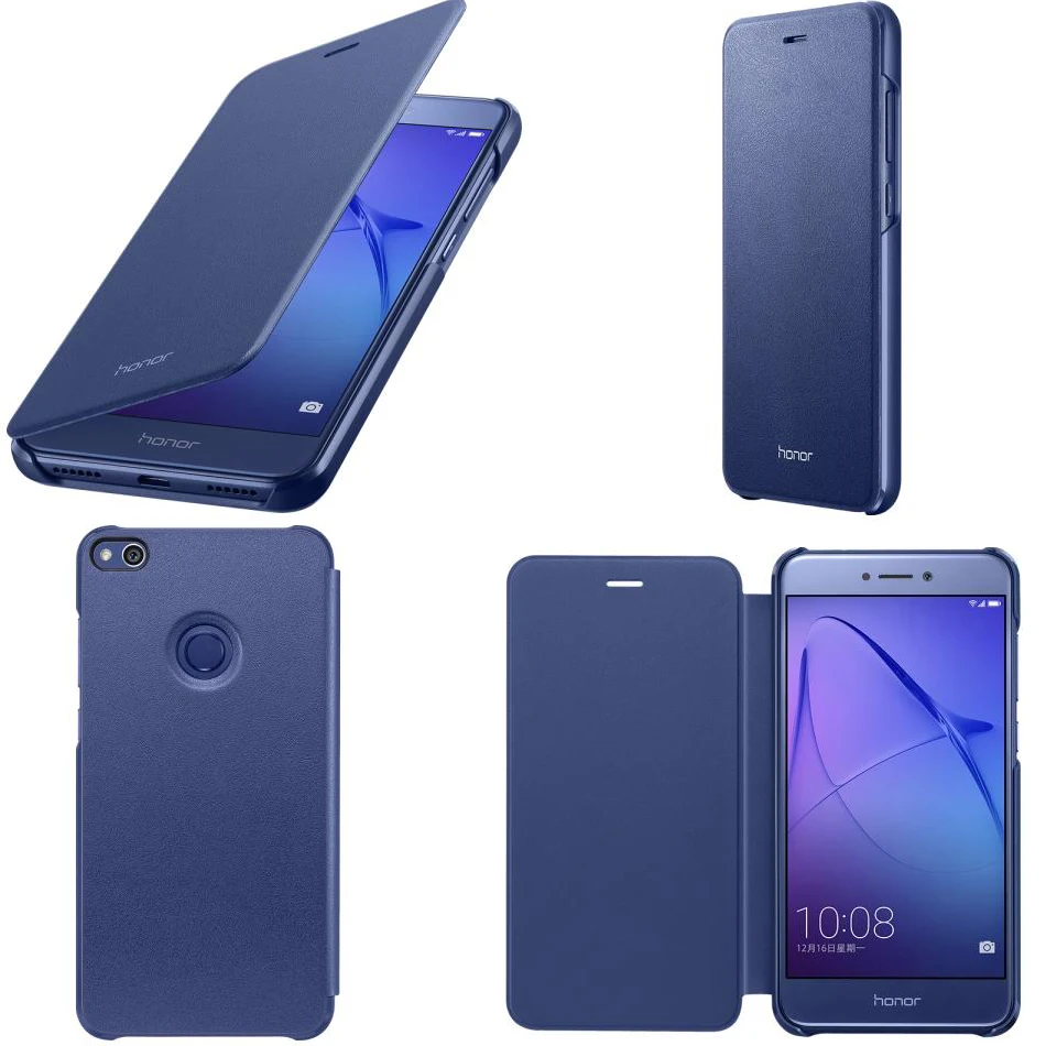2017 Новый оригинальный официальный Huawei Honor 8 Lite/Youth кожаный флип чехол Премиум PU