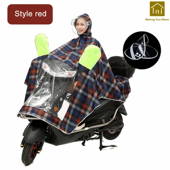 

Motoraycle Safe Outdoor Large Rain Poncho Travel Polyester Cover Rain Raincoat Paksu Waterproof Raincoats Rain Gear WKR032