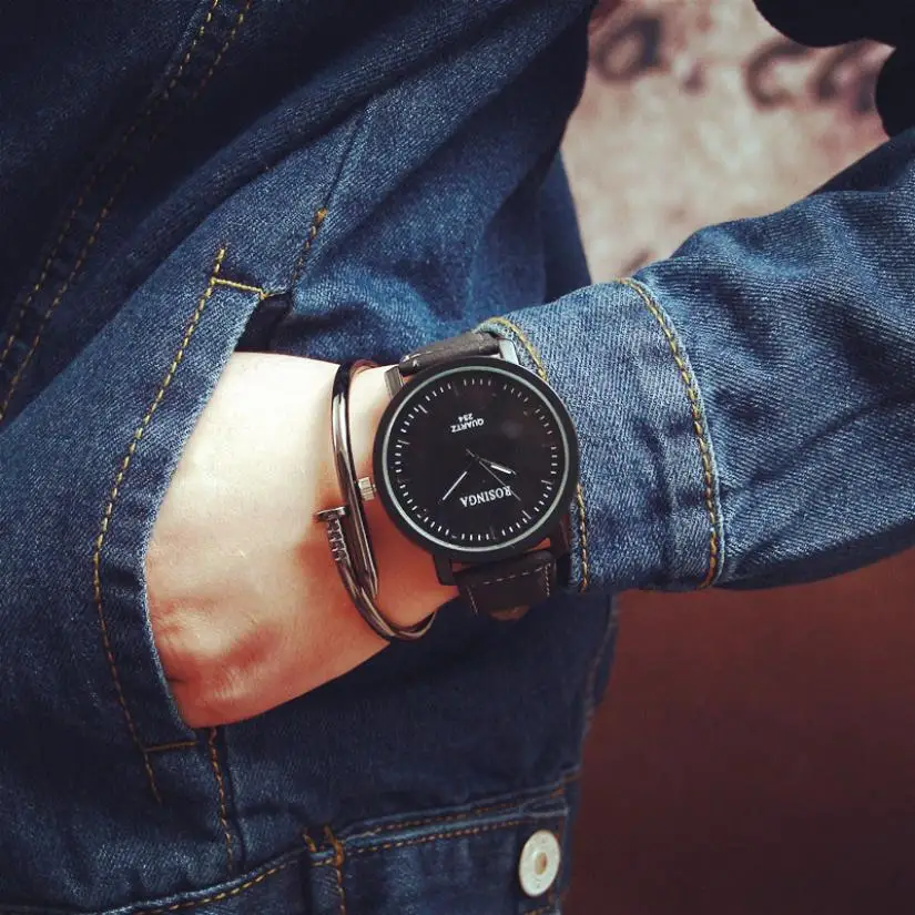 

British style Marble Watches 2018 Hot Fashion Marbling Stripe Creative Quartz Watch Men Women Wristwatches Genuine Leather Clock