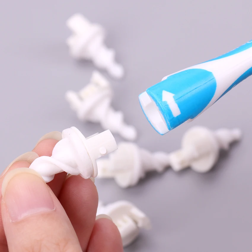 1 Set/16 Tips Ear Care Ear Cleaner Earpick Swab Easy Earwax Removal Soft Spiral Cleaner Prevent Ear Pick Clean Tool