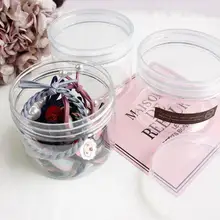 Акриловая круглая шкатулка прозрачная бутылка для хранения организовать различные Чехлы DIY аксессуары контейнеры 126 шт/партия