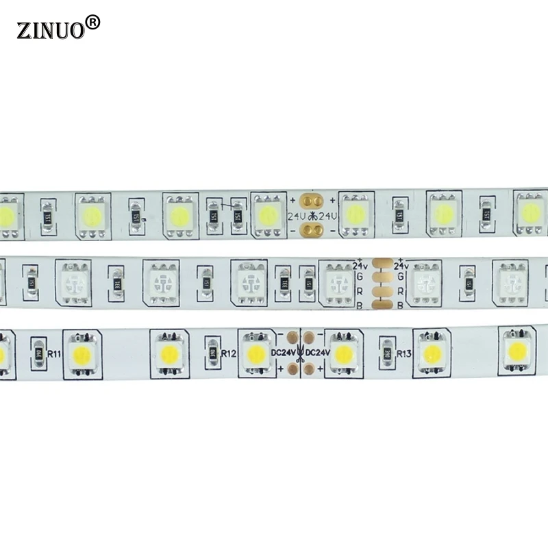 ZINUO 5 м 24 В IP65 водонепроницаемая гибкая светодиодная лента 5050 300 светодиодный осветительный светодиодный ленточный наружный декоративный светодиодный теплый белый RGB