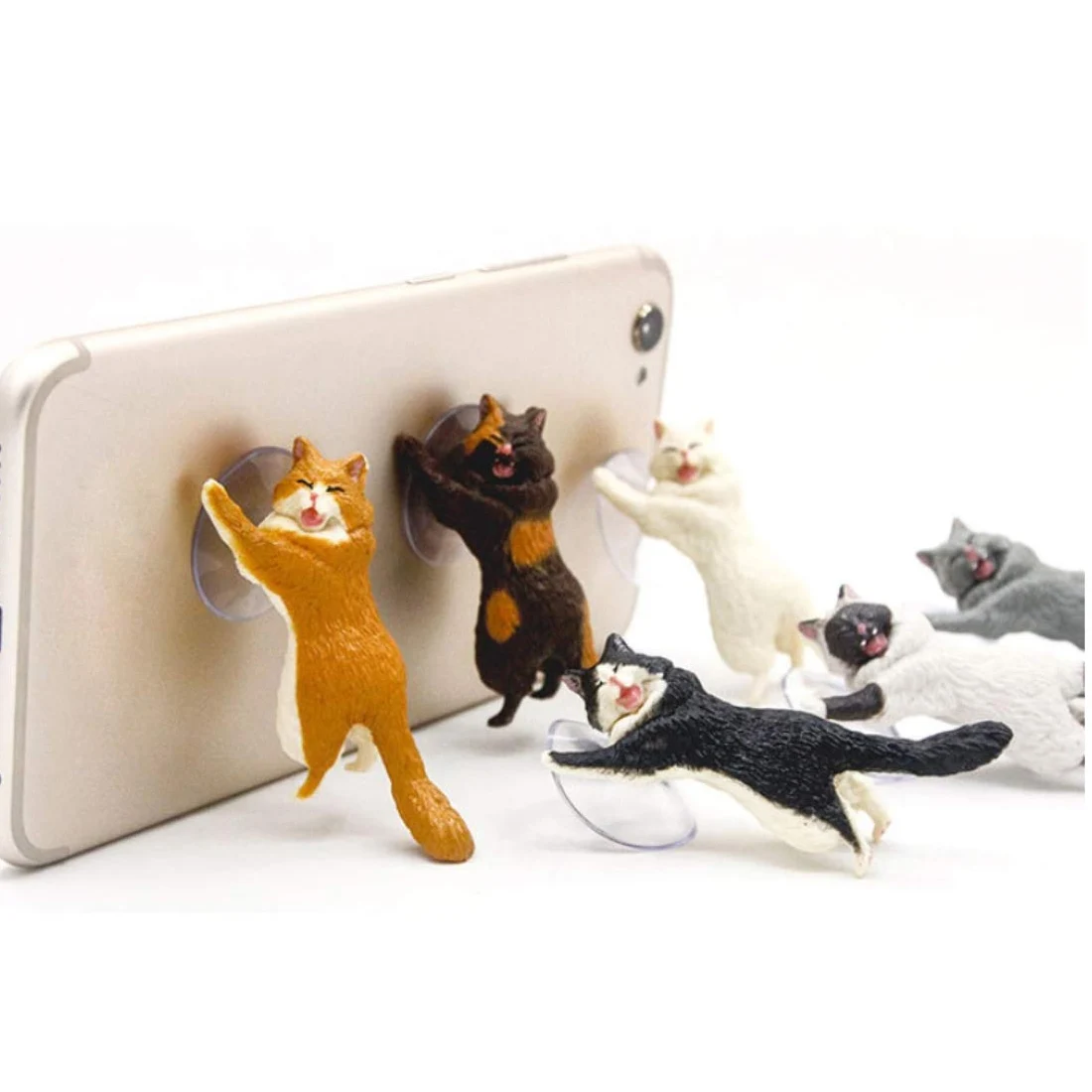 Animal Cute Cat Mobile phone Stand Holder Support Resin For Smartphone stand Stand Sucker Tablets Sucker Design Animal Cute Cat Mobile phone Stand Holder Support Resin For Smartphone stand Stand Sucker Tablets Sucker Design