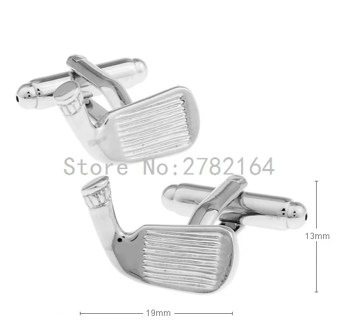 Golf racket metal cufflinks sleeve nail factory direct sale free shipping