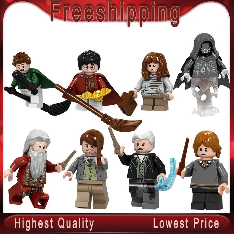 

Legoed Minifigured Harry Potter Remus John Lupin Gringelwald Building Blocks Bricks Gift Toys For Children Model L130-L137 Model