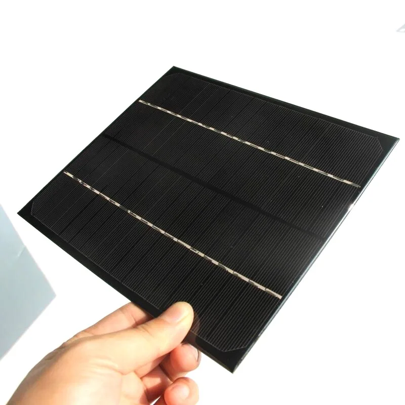 

6W 18V DIY solar panel single crystal silicon solar energy generation Colloid customization Rechargeable 12V Portable source