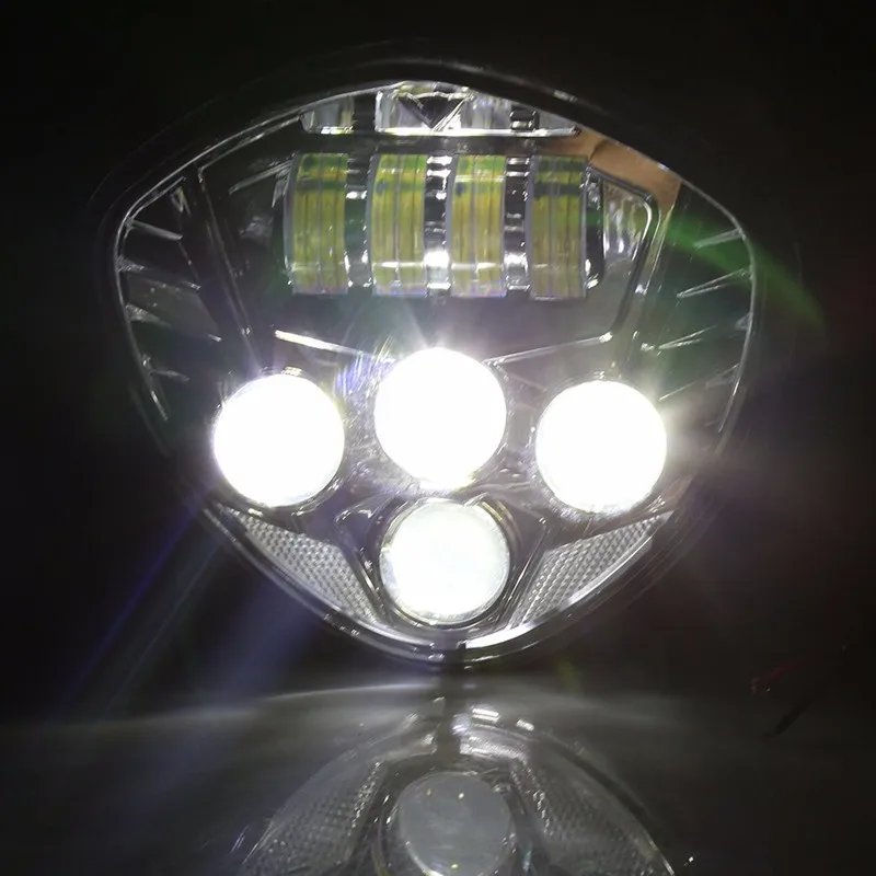 Motorcycle 40W Cree LED Headlight lamps Black For Victory cross-country HOT dxzfv
