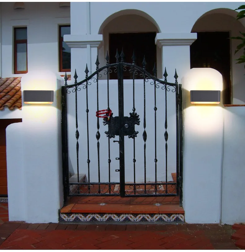 Conduzida da Parede Impermeável ao ar Lâmpadas do Corredor Sala de Estar Home da Parede Iluminação da Porta do Pátio Luz da Varanda Livre Jardim Lâmpada Moderna Interior Luz 11 Luz CONDUZIDA Da Parede Impermeável Ao Ar