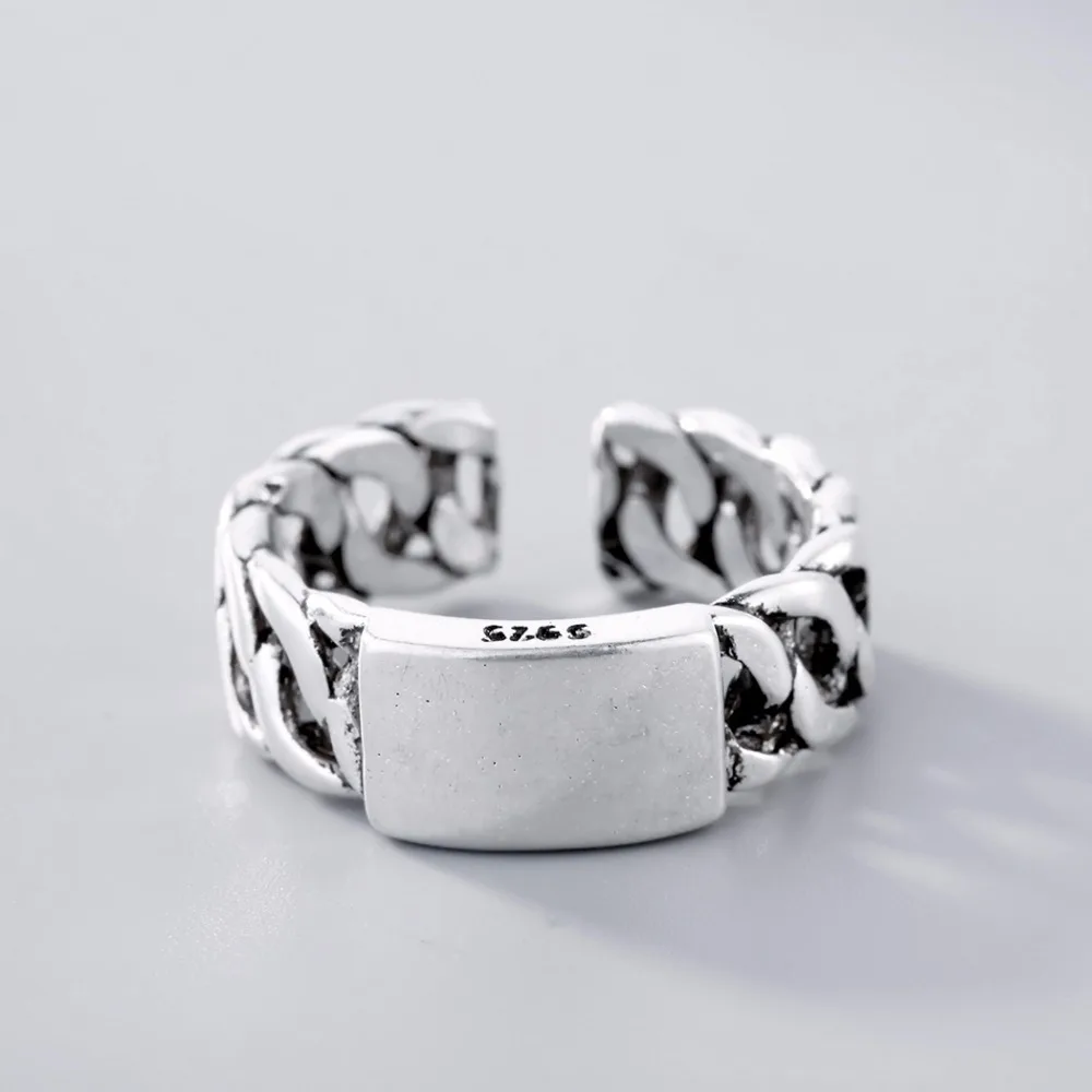 Chandler Brand Retail silver Antient Antique Finger Rings For Women Man Super Cool Alien Sale On alibaba-express