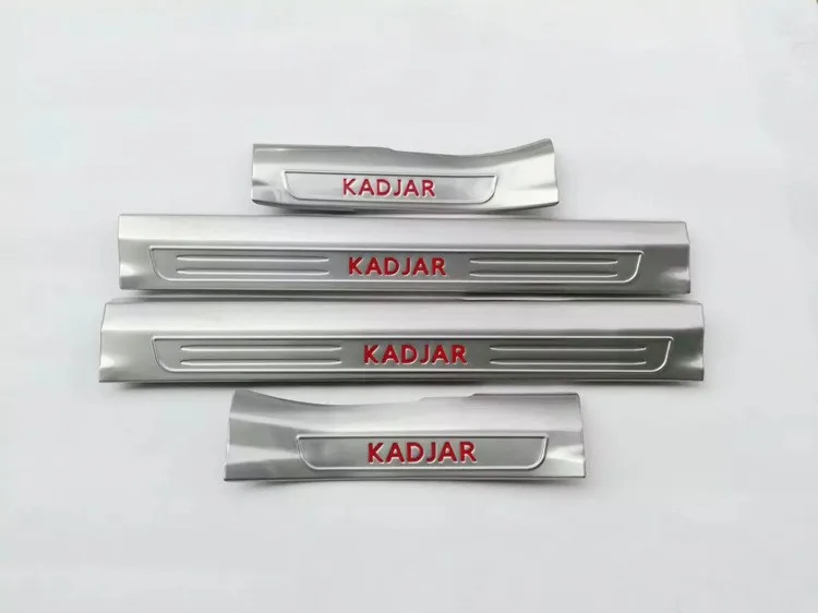

stainless steel built-in Interior Scuff Plate Door Sill car styling Accessories for 2016 Renault kadjar