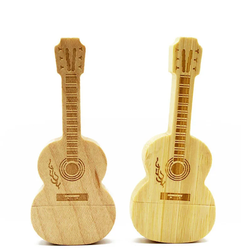 BiNFUL заказ логотип для гитары Деревянный из клена стиль флешки 4 ГБ 8 ГБ 16 ГБ 32 ГБ usb2.0 usb флэш-накопитель подарок флешки