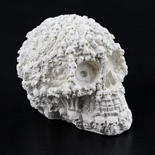 3D Череп Силиконовая свечная форма ручной работы мыло делая инструмент Скелет Форма "Хэллоуин"