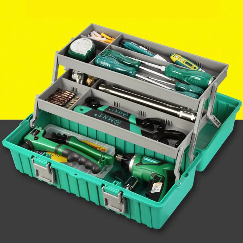 430X170X190mm ABS Tool case toolbox Impact resistant folding waterproof equipment camera case travel fishing repair tool box