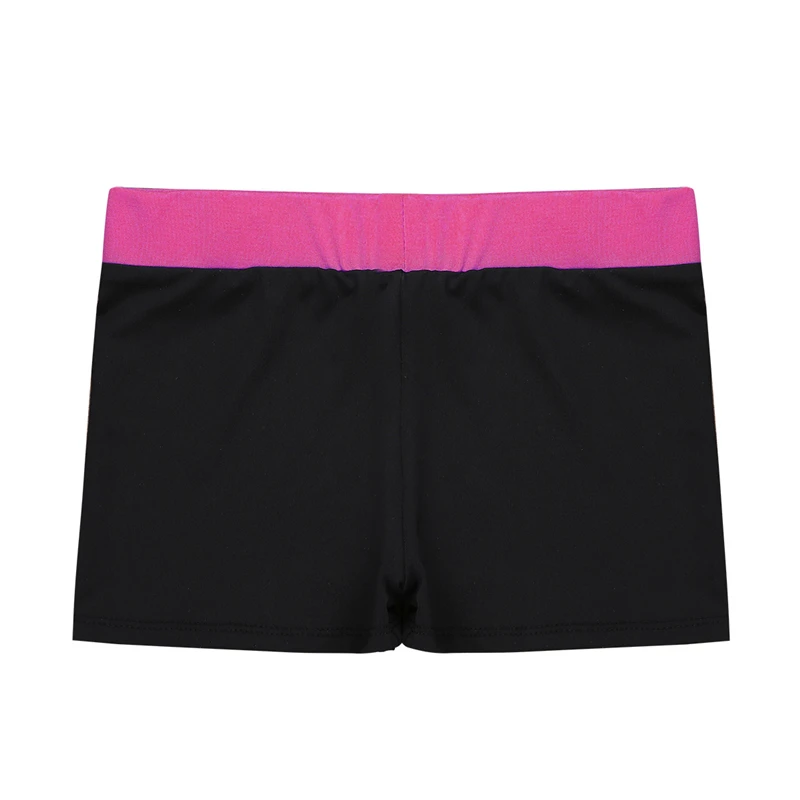 Summer Gymnastics Elastic Sports Shorts for Girls Kids Child Tight Pants Elastic Stretchy Shorts Girls Casual Outfit costumes