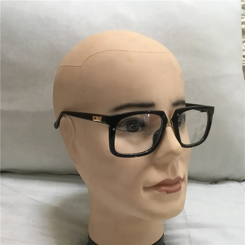 

KAPELUS European big face sunglasses man casual sunglasses new woman transparent white glasses 643p