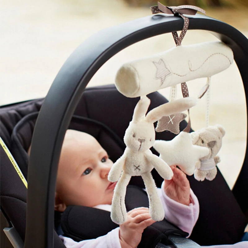

2017 New Sale Bugaboo Dsland Rabbit Bear Baby Hanging Bed Safety Seat Car Stroller Pram Cot Babyplay Travel Cute Toy Gifts For