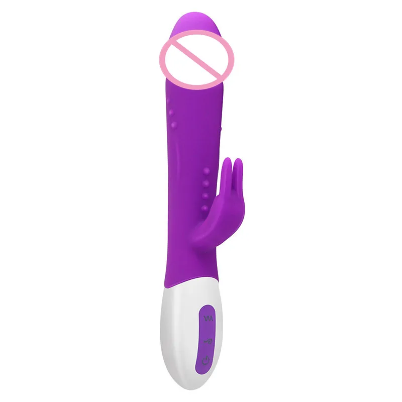 Powerful Waterproof Rabbit Vibrator G spot Massager Multispeed Silicone Dual Motors Clitorial font b Dildo b