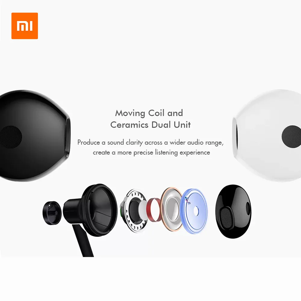 Наушники Xiaomi Type C Mi наушники полупроводниковые проводное управление гибридные DC