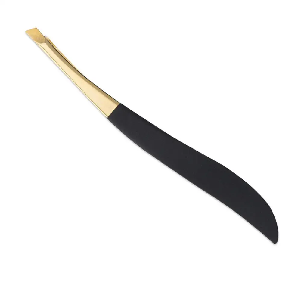 Eyebrow Tweezer Slanted Stainless Steel Tweezer Trimmer Eyelash Clip Hair Removal Makeup Tool precision tweezers tweezer tool pimples blackhead tweezers blackhead clip tweezers cosmetic tool