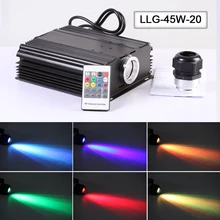Заводской сертификат высокого качества 45 Вт rgb led волоконно-оптический свет двигателя для звездных огней потолочное украшение