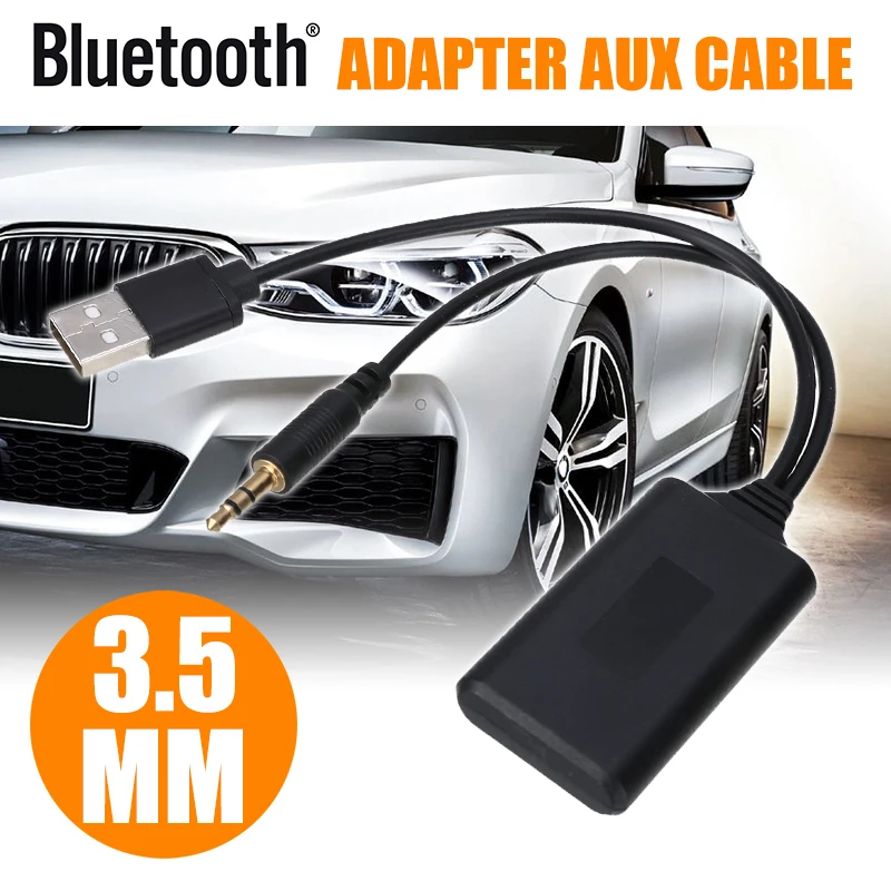 Новое поступление 12 V стерео Беспроводной Bluetooth приемник USB/с разъемом подачи внешнего сигнала AUX Кабель-адаптер для BMW E90 E91 E92 E93