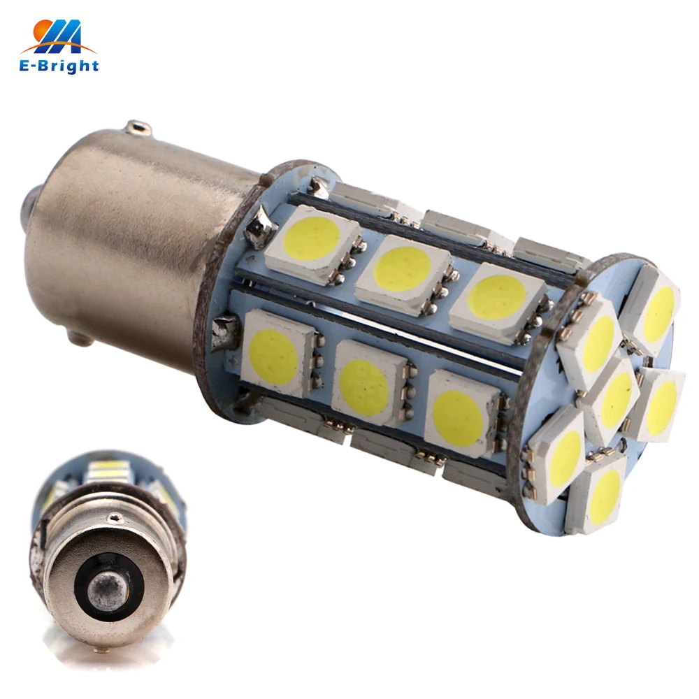 Car Led Light 50pcs/lot 1156 BA15S 5050 24 SMD S25 P21W Auto Car Light