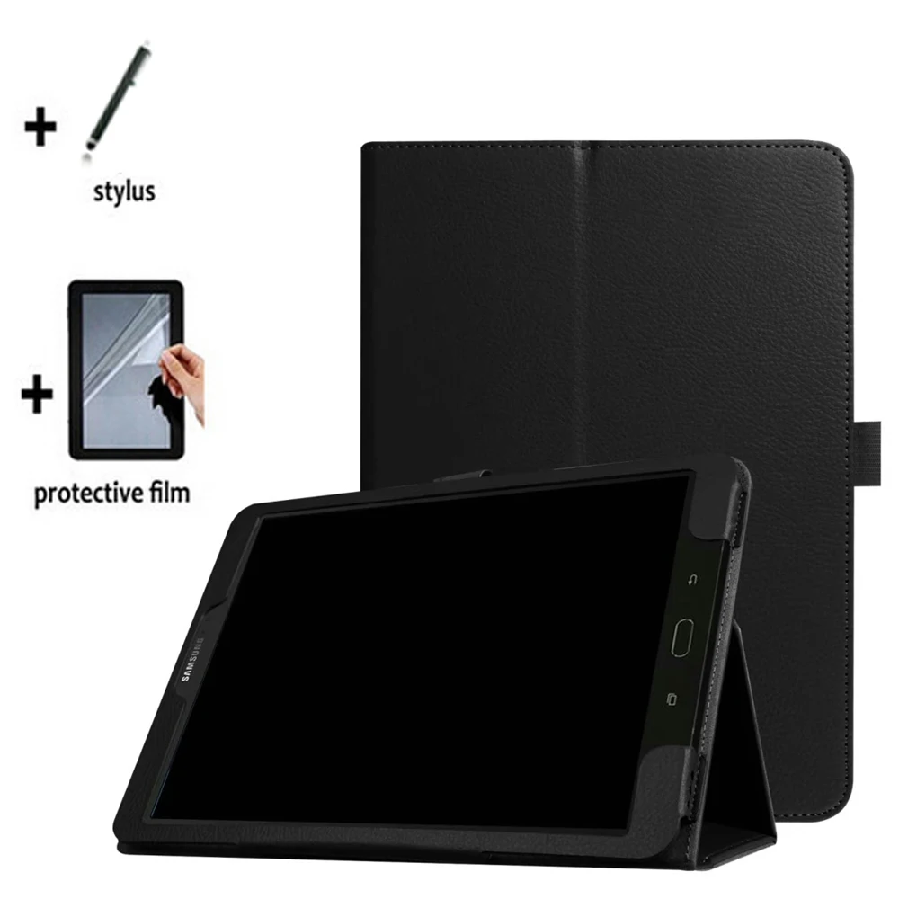 

3in1 Luxury Folio Stand Leather Case Cover +1x Clear Screen Protector +1x Stylus For Samsung Galaxy Tab S3 9.7 T820 T825 SM-T820