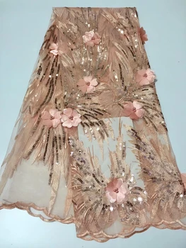 

Green Color Two-tone Lace Fabrics Nigeria Lace Fabrics African Lace Fabric For Wedding Dress French Mesh Lace Fabric CD115