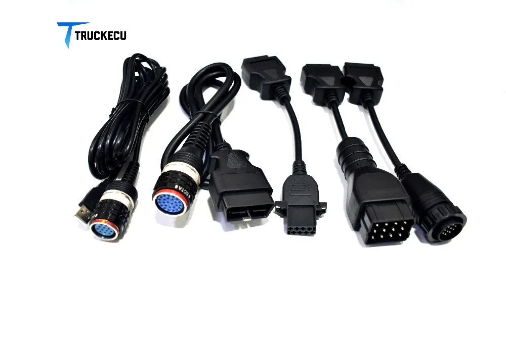 5 шт. кабель для volvo vocom 88890300 для volvo/UD/MACK/RENAULT Грузовик Экскаватор диагностический OBD II кабель+ 8 PIN+ USB+ 12 PIN+ 14 PIN
