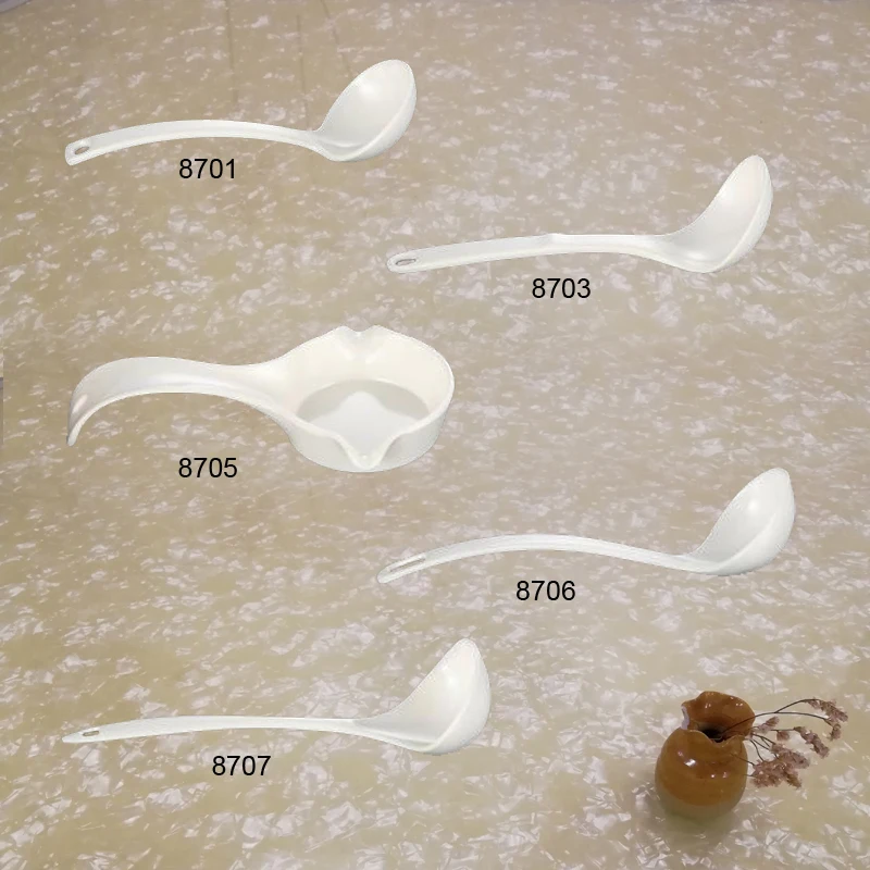 

New Fashion Spoon Melamine Tableware Bent Handle Tablespoon Fashionable Restaurant With Melamine Spoon A5 Melamine Tableware