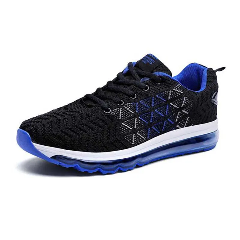 

2019 spring new full palm cushion shoes summer explosion models flying woven outdoor sports shoes men's mesh breathable sneakers