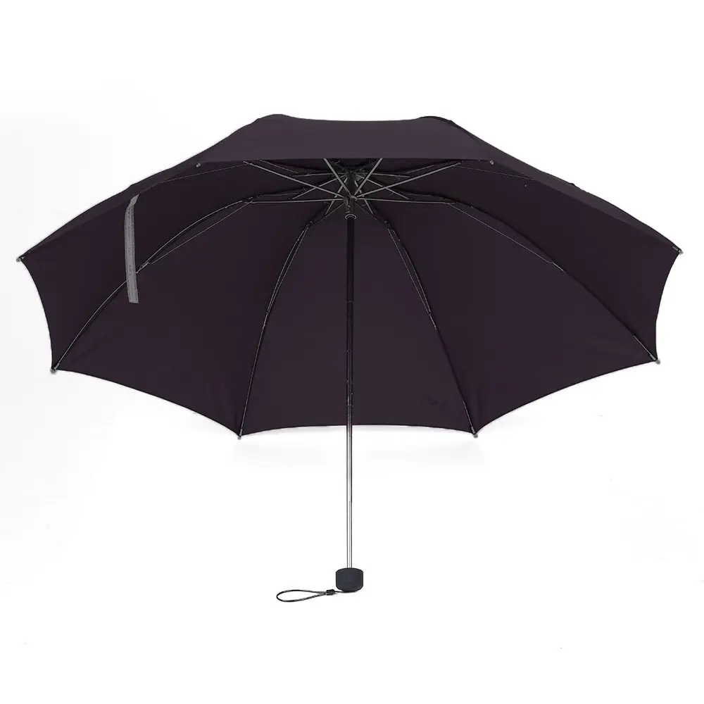 Портативный складной дорожный Зонт трехслойный ветрозащитный водонепроницаемый Зонт от дождя с нескользящей резиновой ручкой для женщин