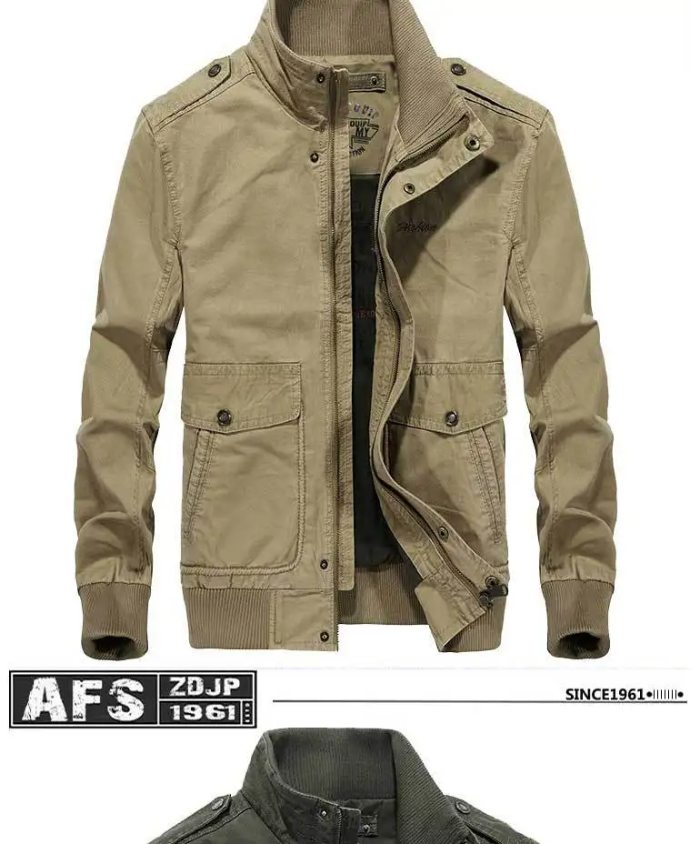 AFS ZDJP осень Военная верхняя одежда мужская куртка Теплый ветронепроницаемый Бомбер куртка хлопок Jaqueta Мужское полупальто homme Plus Размеры M-4XL