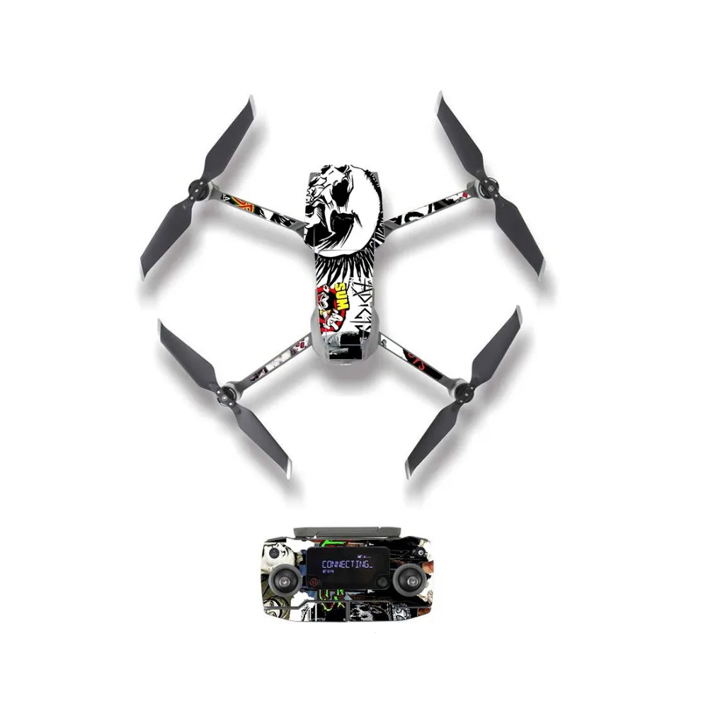 

Cool Skull Style Skin Sticker for DJI Mavic 2 Pro & Zoom Drone Body Remote Controller Battery Protection Film