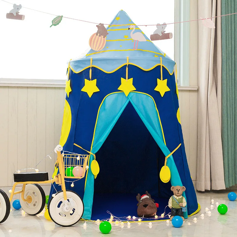 

New Children's Tent Game House Outdoor Indoor Tent Playhouse Quality Portable Foldable Tent Castle Toy Children's Teepee Tent